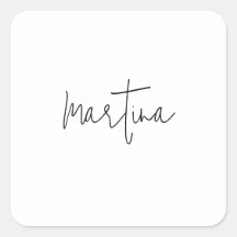 Nome Próprio Único Elegante Simples Caligrafia