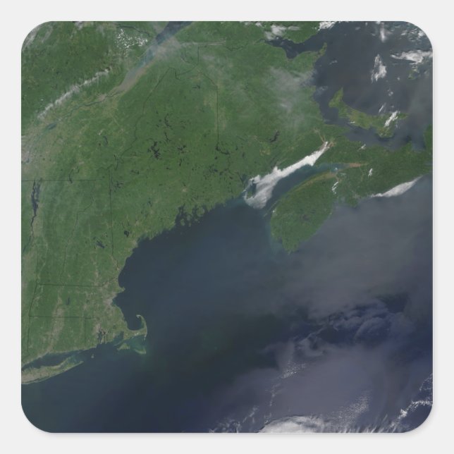 Adesivo Quadrado Nordeste dos Estados Unidos e Canadá (Frente)