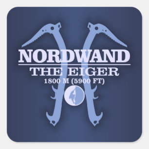 Adesivo Quadrado Nordwand "o Eiger "