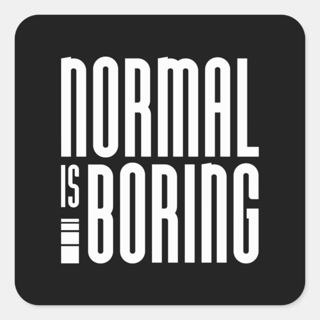 Adesivo Quadrado Normal é chato (Frente)