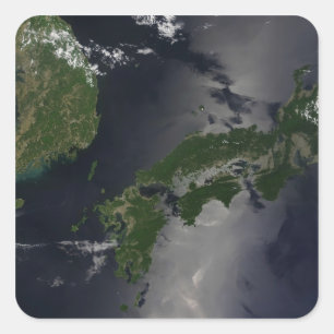 Adesivo Quadrado Norte e Sul Coreia,