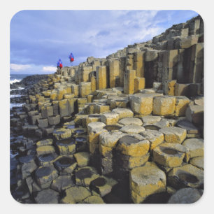 Adesivo Quadrado Norte Ireland, County Antrim, Giant's