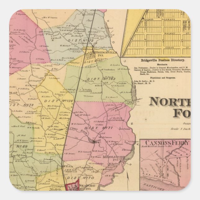 Adesivo Quadrado Northwest Fork (Frente)