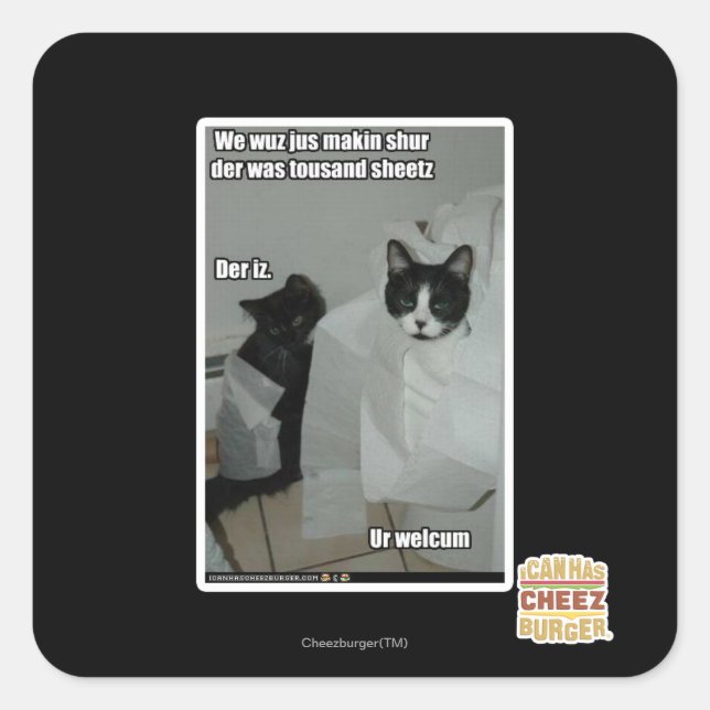 Adesivo Quadrado Nós só fazíamos isso (Frente)