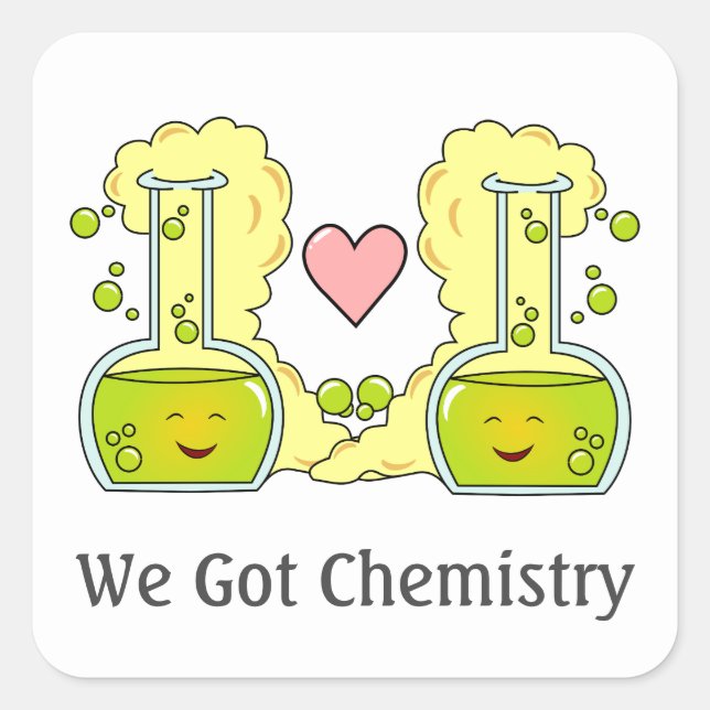 Adesivo Quadrado Nós temos química (Frente)