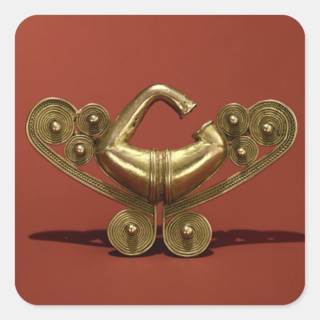 Adesivo Quadrado Nose Ornament, Tairona Culture (Frente)