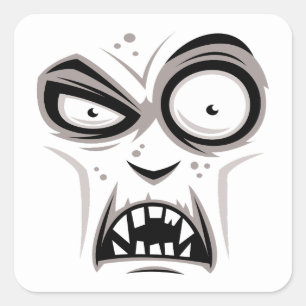 Adesivo Quadrado Nosferatu Vampire Face