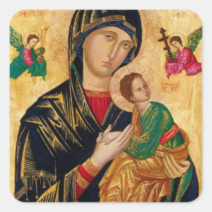 Adesivo Quadrado Nossa Senhora da Ajuda Perpétua