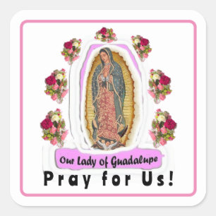 Adesivo Quadrado Nossa Senhora de Guadalupe