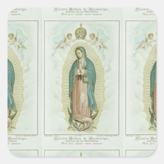 Adesivo Quadrado Nossa Senhora de Guadalupe (Frente)