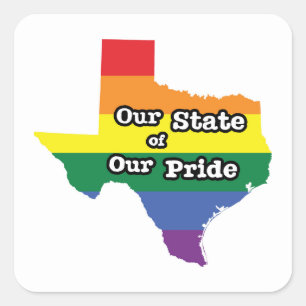 Adesivo Quadrado Nosso Estado de Orgulho Texas