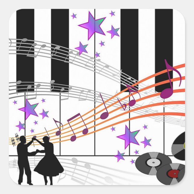 Adesivo Quadrado Nostalgia do Salto Sock (Frente)