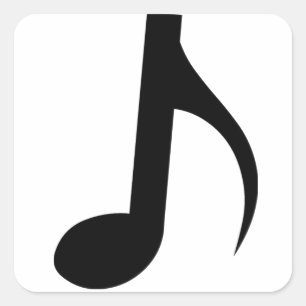 Adesivo Quadrado Nota Musical Quaver