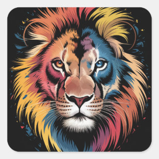 Adesivo Quadrado Notebooks Espirais Lion