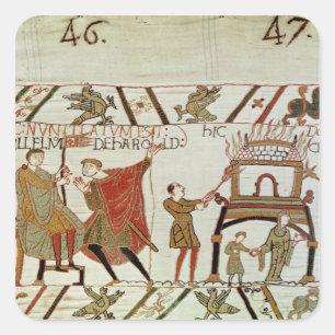 Adesivo Quadrado Notícia a respeito de Harold que está sendo