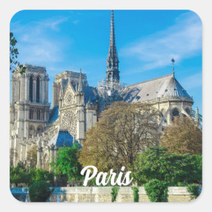 Adesivo Quadrado Notre Dame de Paris, França