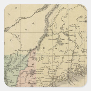 Adesivo Quadrado Nova Inglaterra