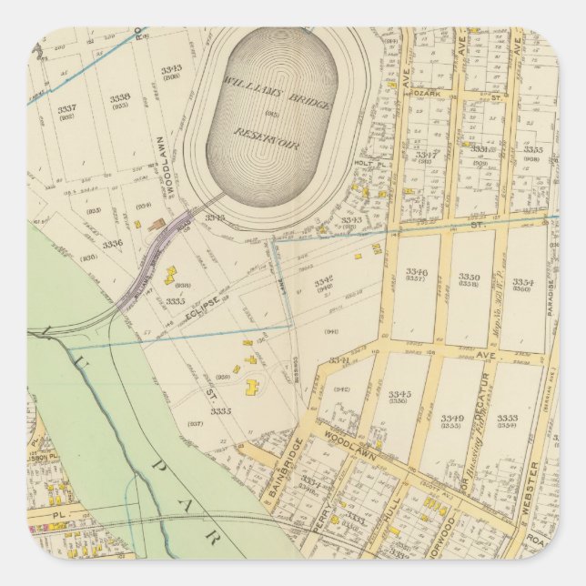 Adesivo Quadrado Nova Iorque 17 (Frente)