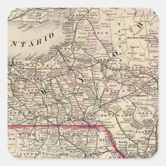 Adesivo Quadrado Nova Iorque 35 (Frente)