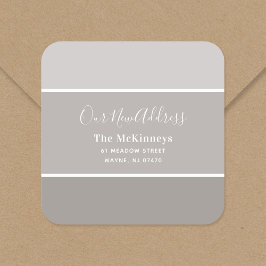 Adesivo Quadrado Nova morada da nova coleção de pintura Greige