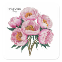 Novembro Peony Bloom - Presente de Aniversário Per
