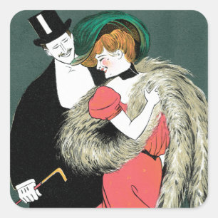 Adesivo Quadrado Novita Per Signora ~ E. A. Mele co.