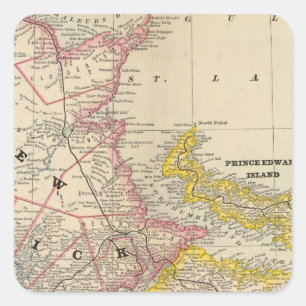 Adesivo Quadrado Novo Brunswick, Nova Escócia