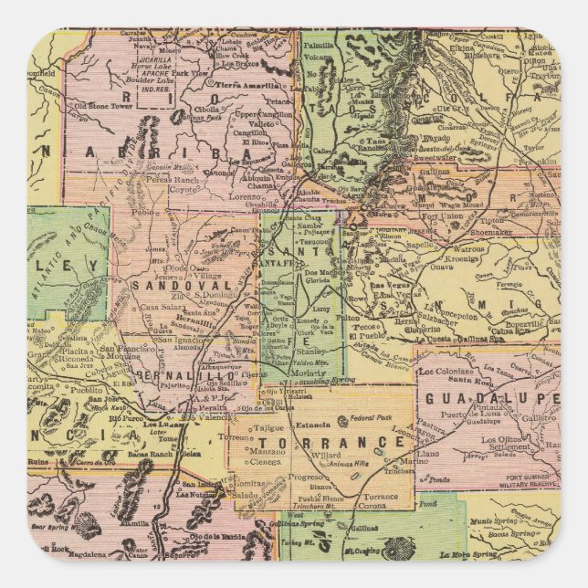 Adesivo Quadrado Novo México (Frente)