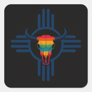 Adesivo Quadrado Novo México Azul