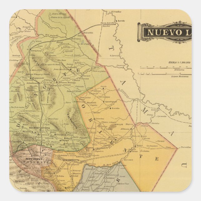 Adesivo Quadrado Nuevo Leon (Frente)