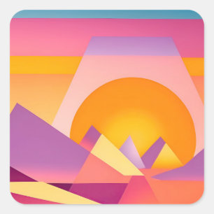 ADESIVO QUADRADO NÚMERO DE LANDSCAPE NEO GEO