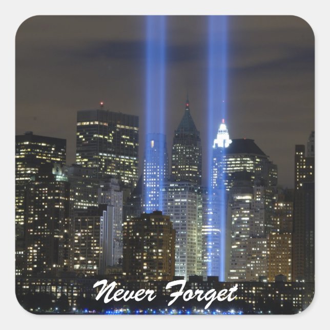 Adesivo Quadrado Nunca Esquecer (Frente)