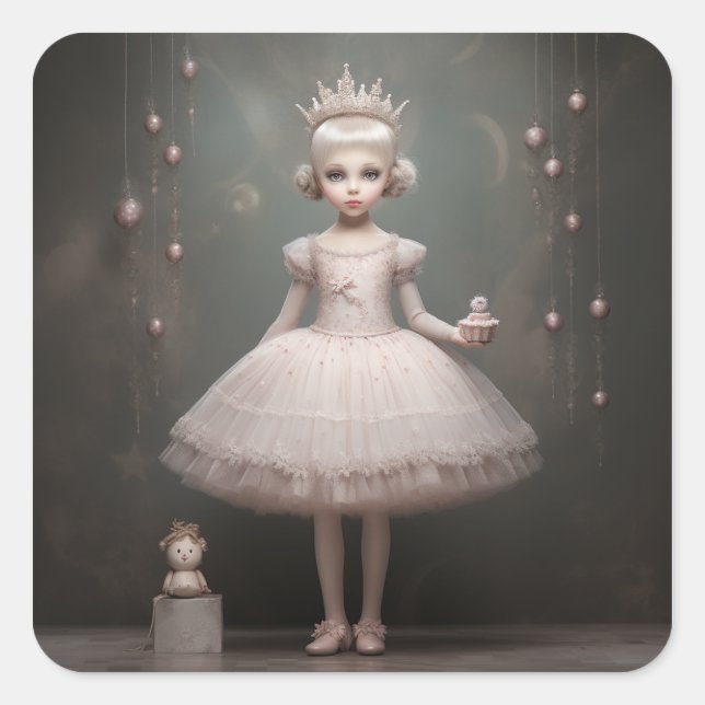Adesivo Quadrado Nutcracker Ballet Fashion-Sugar Plum Fairy (Frente)