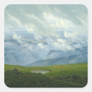 Adesivo Quadrado Nuvens de deriva