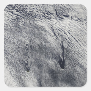 Adesivo Quadrado Nuvens sobre as ilhas Juan Fernandez