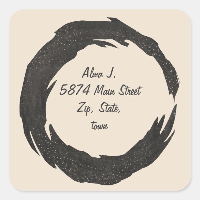 Adesivo Quadrado o (Frente)