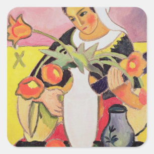 Adesivo Quadrado O alaúde Jogador, 1910