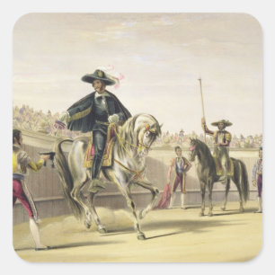 Adesivo Quadrado O Alguazil que entrega as chaves do Toril, 186