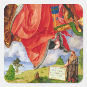 Adesivo Quadrado O Altarpiece de Landauer, todo o dia de santos