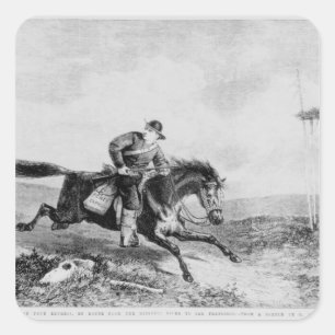 Adesivo Quadrado O American Pony Express