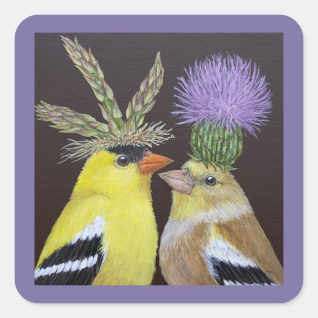 Adesivo Quadrado O amor é Ouro (Frente)