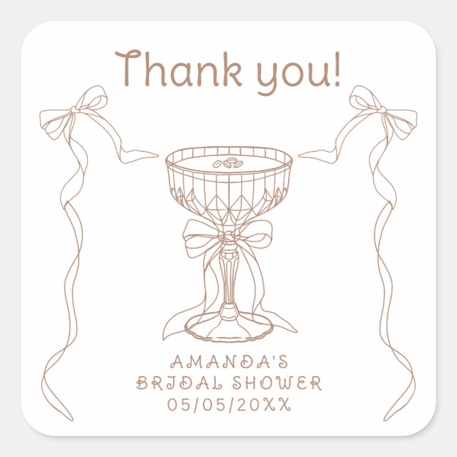 Adesivo Quadrado O amor está a criar a mão. (Frente)