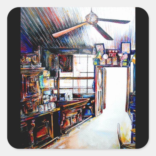 Adesivo Quadrado O amor não é uma parede, é uma ponte (Frente)