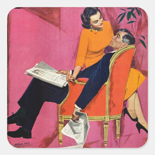 Adesivo Quadrado O Ano do Descontentamento (Frente)