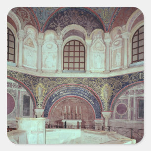 Adesivo Quadrado O apse com a pia batismal baptismal