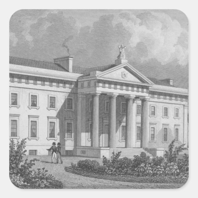 Adesivo Quadrado O asilo caledoniano novo (Frente)