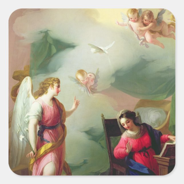 Adesivo Quadrado O aviso (Frente)