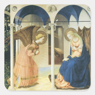 Adesivo Quadrado O aviso por Fra Angelico