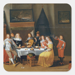 Adesivo Quadrado O banquete