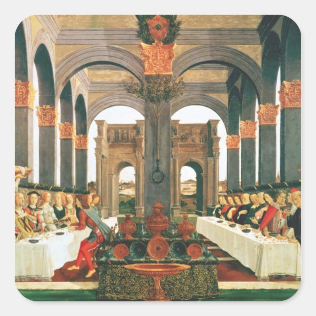 Adesivo Quadrado O Banquete de Casamento (Frente)